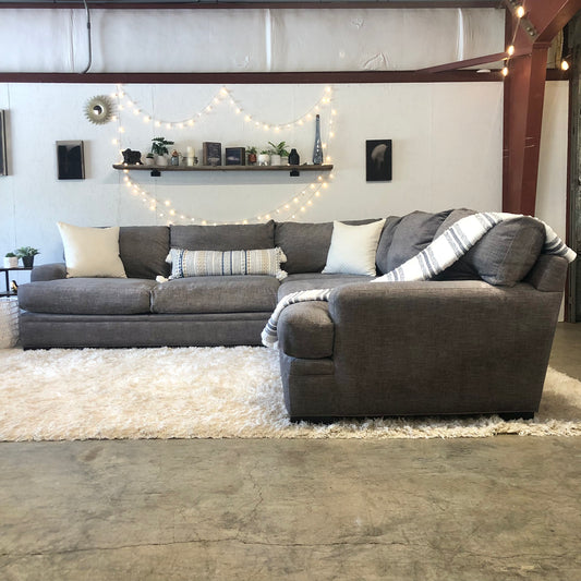 Gray Cindy Crawford 3-Piece Sectional - Delivery Available #C238