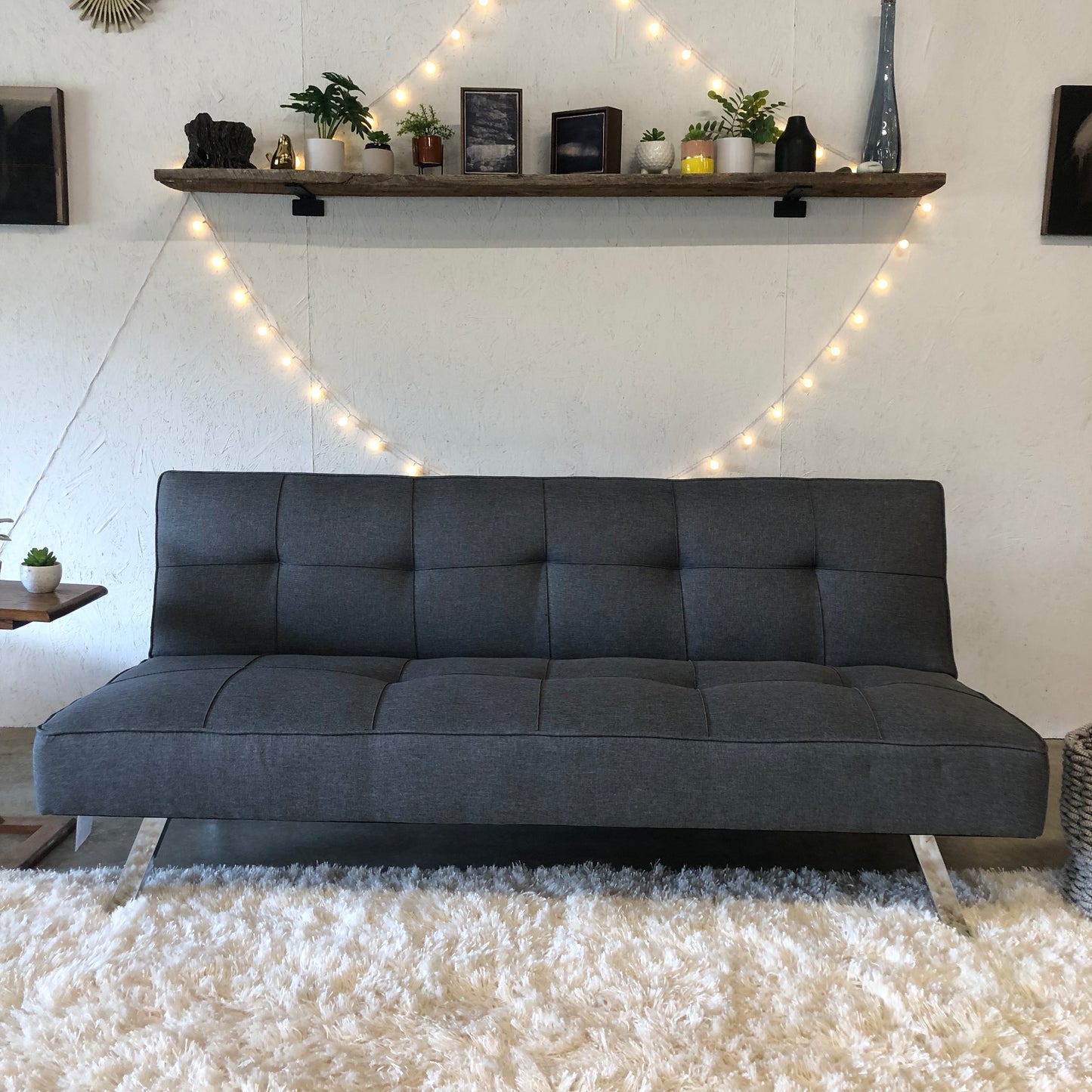 Gray Futon Sofa- Delivery Available