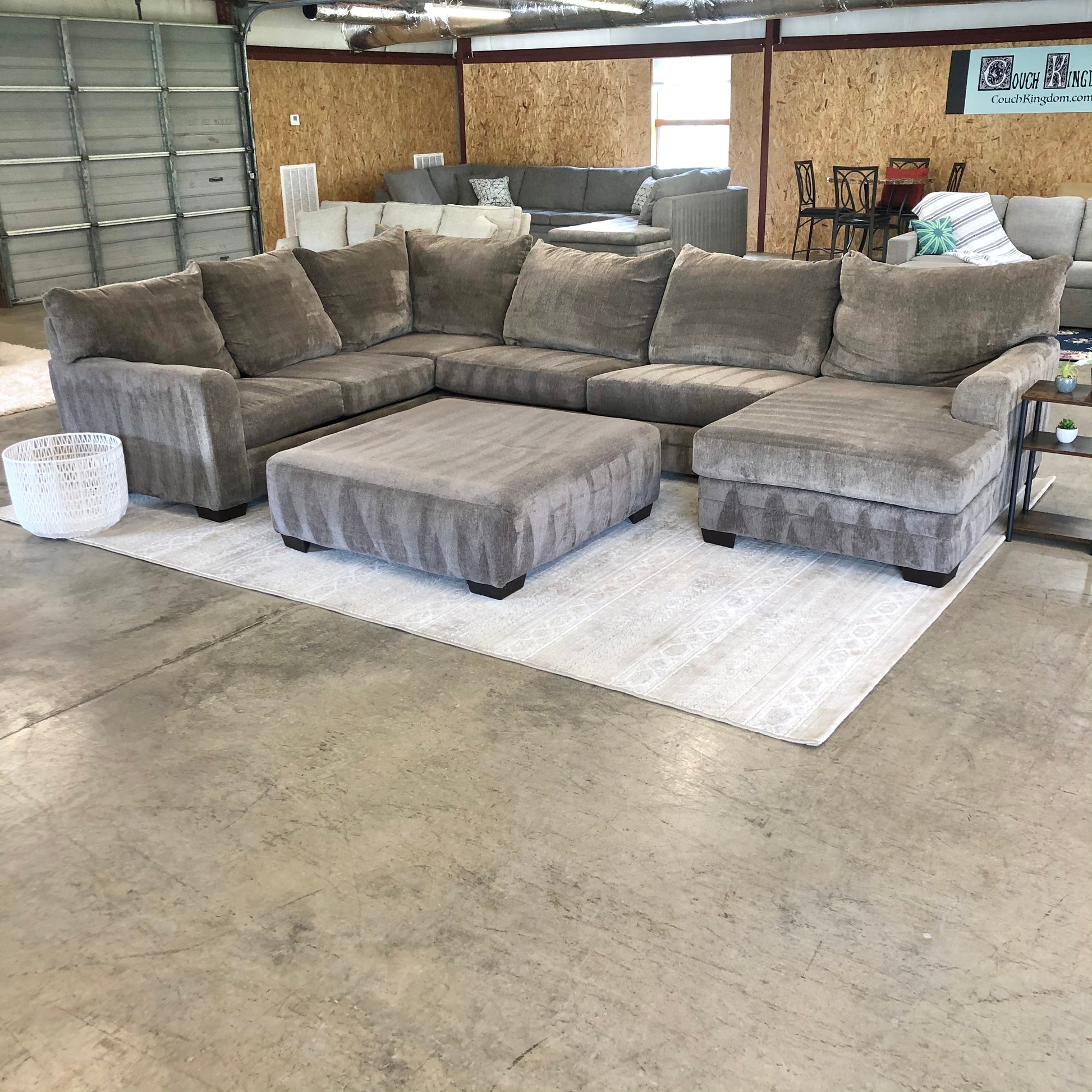Massive 3 Piece Sectional With Giant