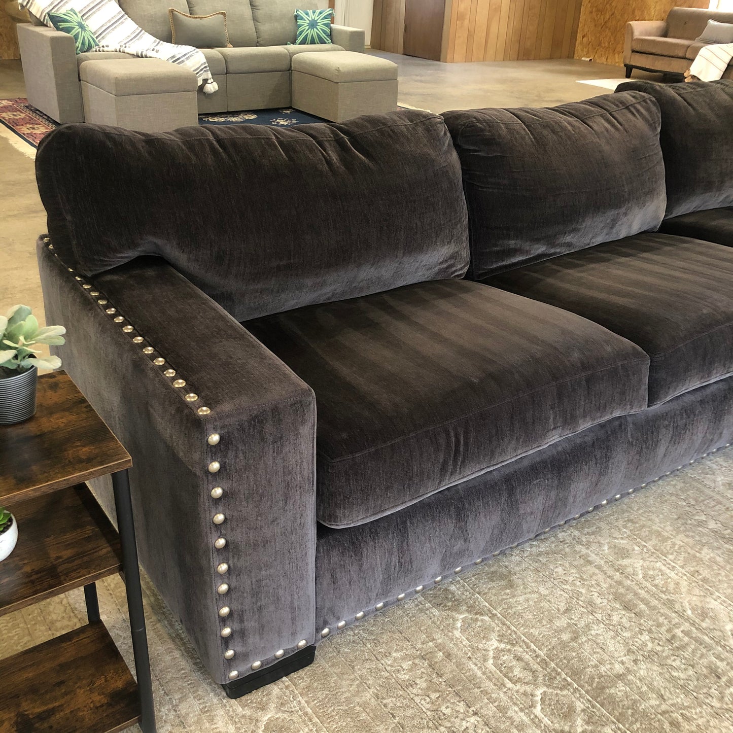 Dark Gray 2-Piece Sectional- Delivery Available