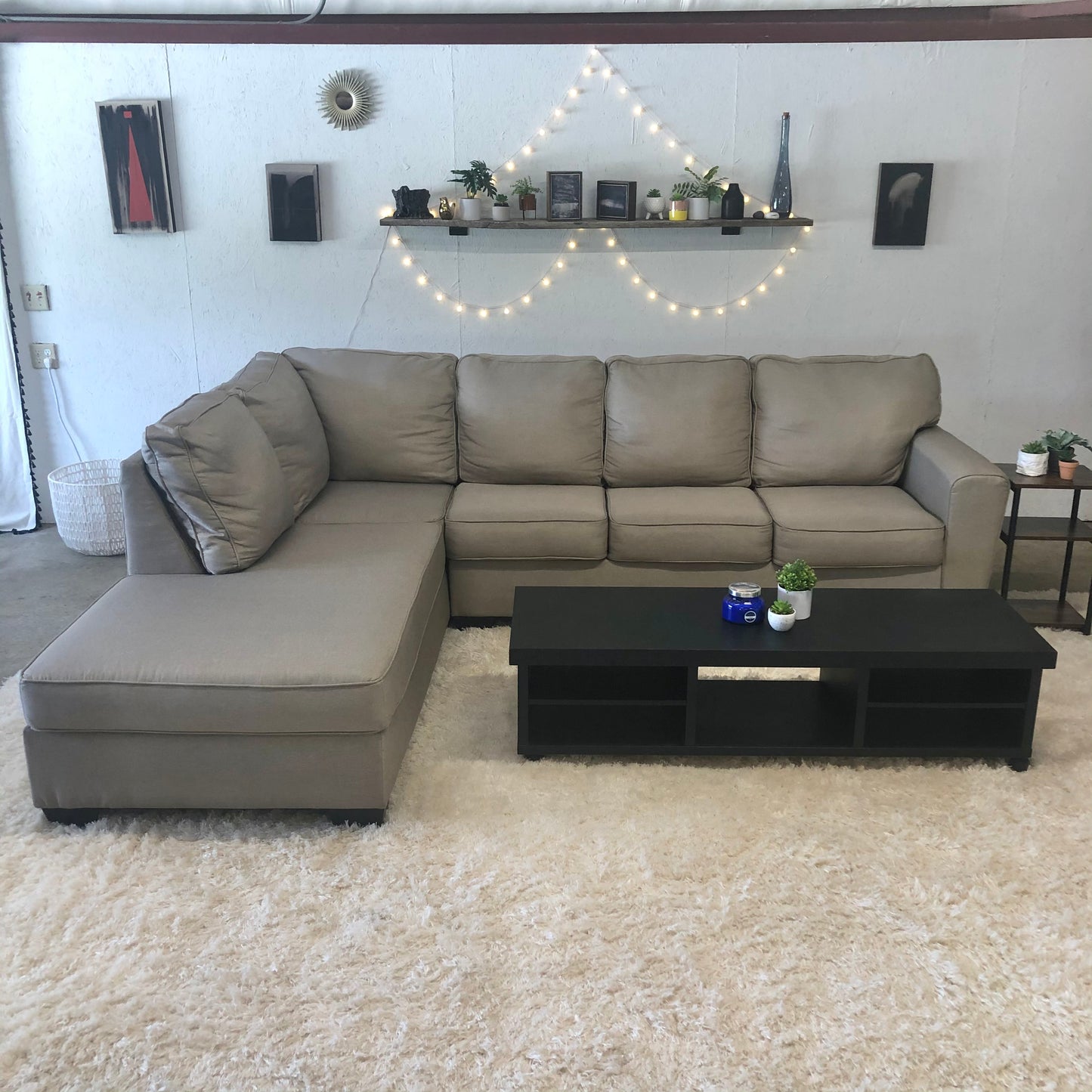 Tan Ashley Furniture Sectional - Delivery Available