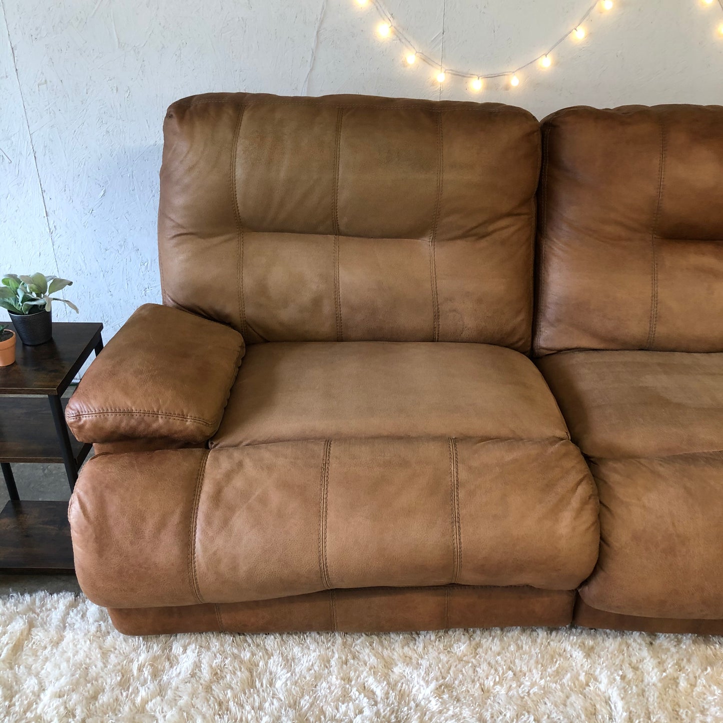 Light Brown Electric Reclining Sectional- Delivery Available