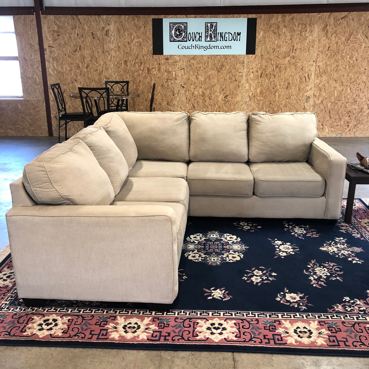 Tan Ashley Furniture 2-piece Sectional Couch