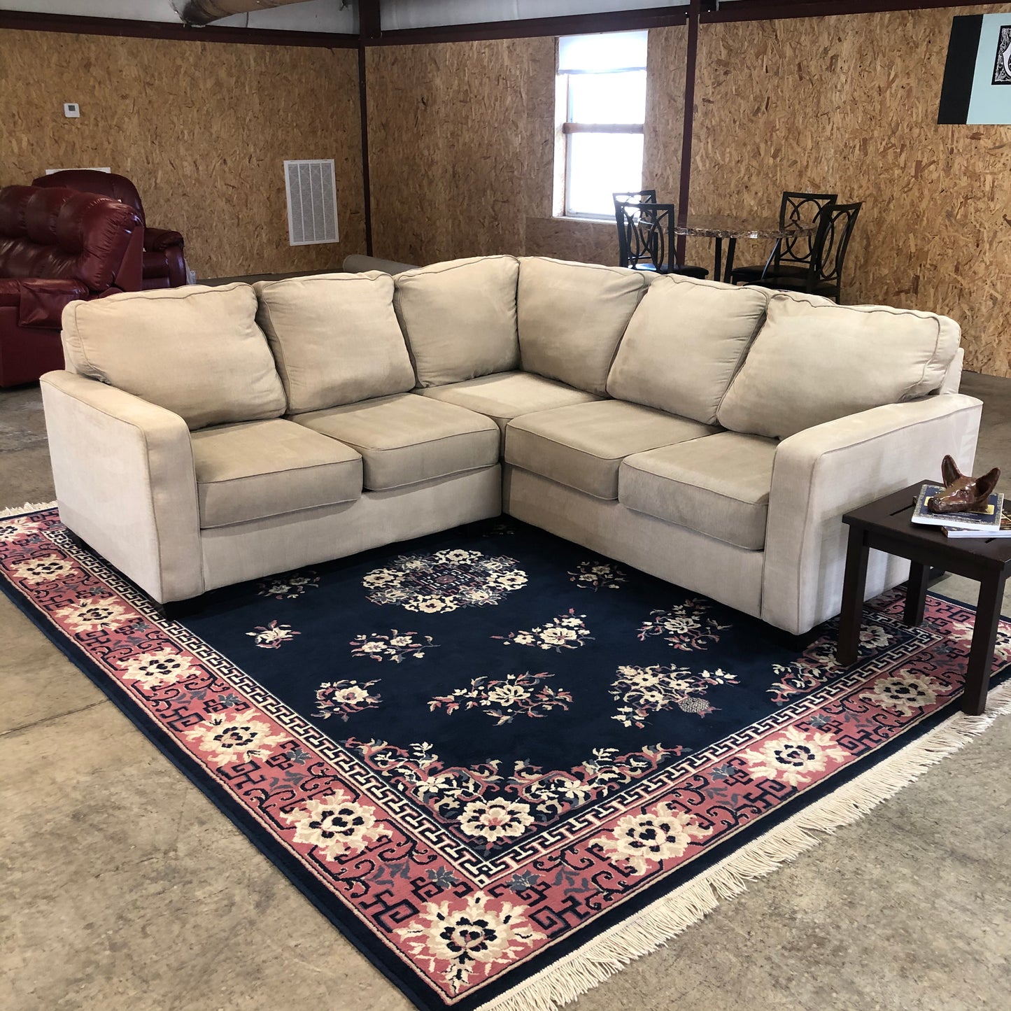 Tan Ashley Furniture 2-piece Sectional Couch