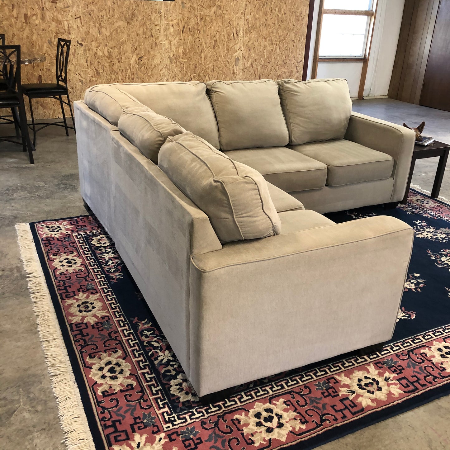 Tan Ashley Furniture 2-piece Sectional Couch